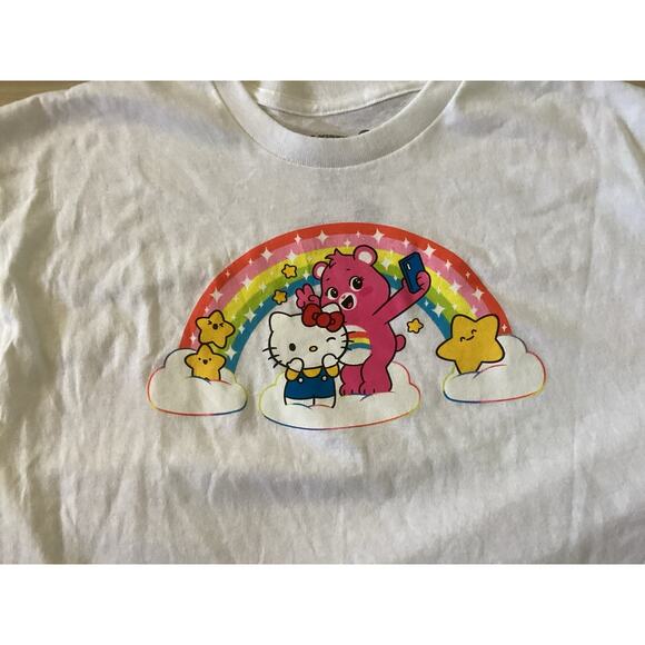 Forever 21 Hello Kitty & Friends x Care Bears Crop 13/14 NWT - Picture 3 of 6